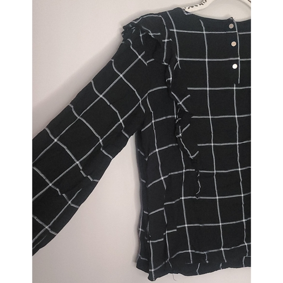 Nearly New! A New Day Long Sleeve Ruffle Detail Blouse - Picture 9 of 10